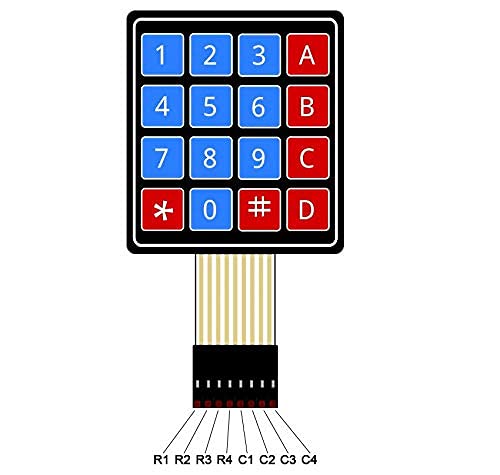 4x4 Matrix Keypad Membrane Switch Arduino, Arm and Other MCU (Pack of 1) AB0100 - Image 3
