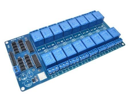 16 Channel 5V Relay Module Control Board With Optocoupler Protection And LM2596 Power Supply AB0187
