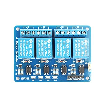 4 Channel Relay Module with Optocoupler 5V for Arduino DSP AVR PIC Arm AB0188