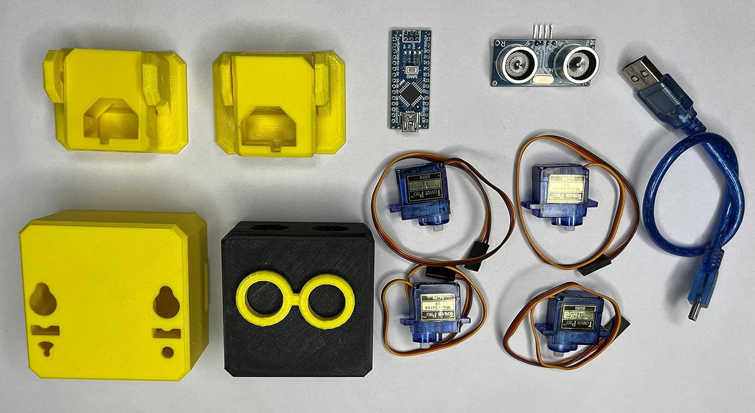 OTTO Dancing BOT Complete 3D Printed DIY KIT 3D Parts & All Electronic Circuitry || Development Board || Sensor || Motors (Pack of 1) AB0164 - Image 9